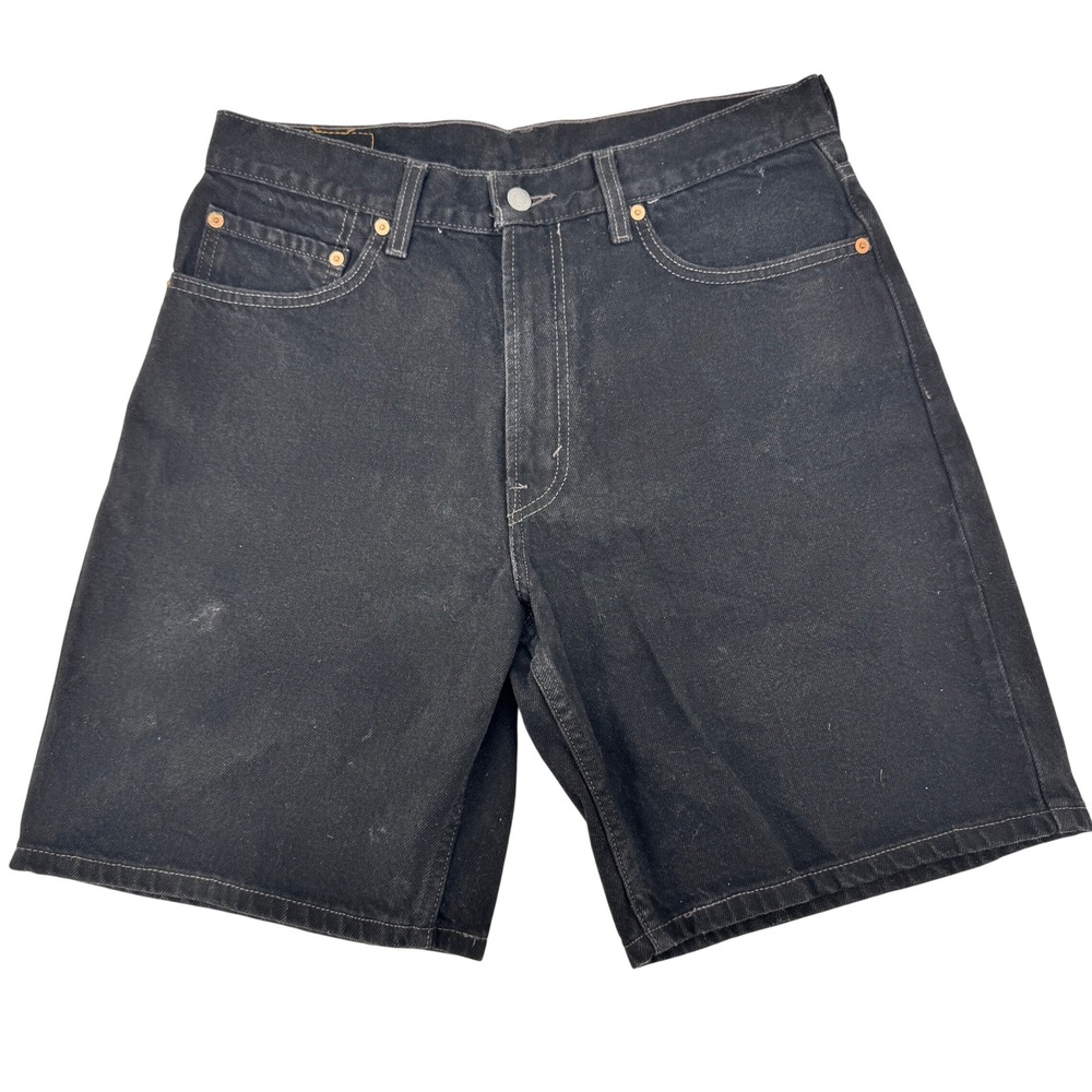 Vintage Levi 550‎ Jeans Shorts 33 Mens Black Relaxed Fit Denim